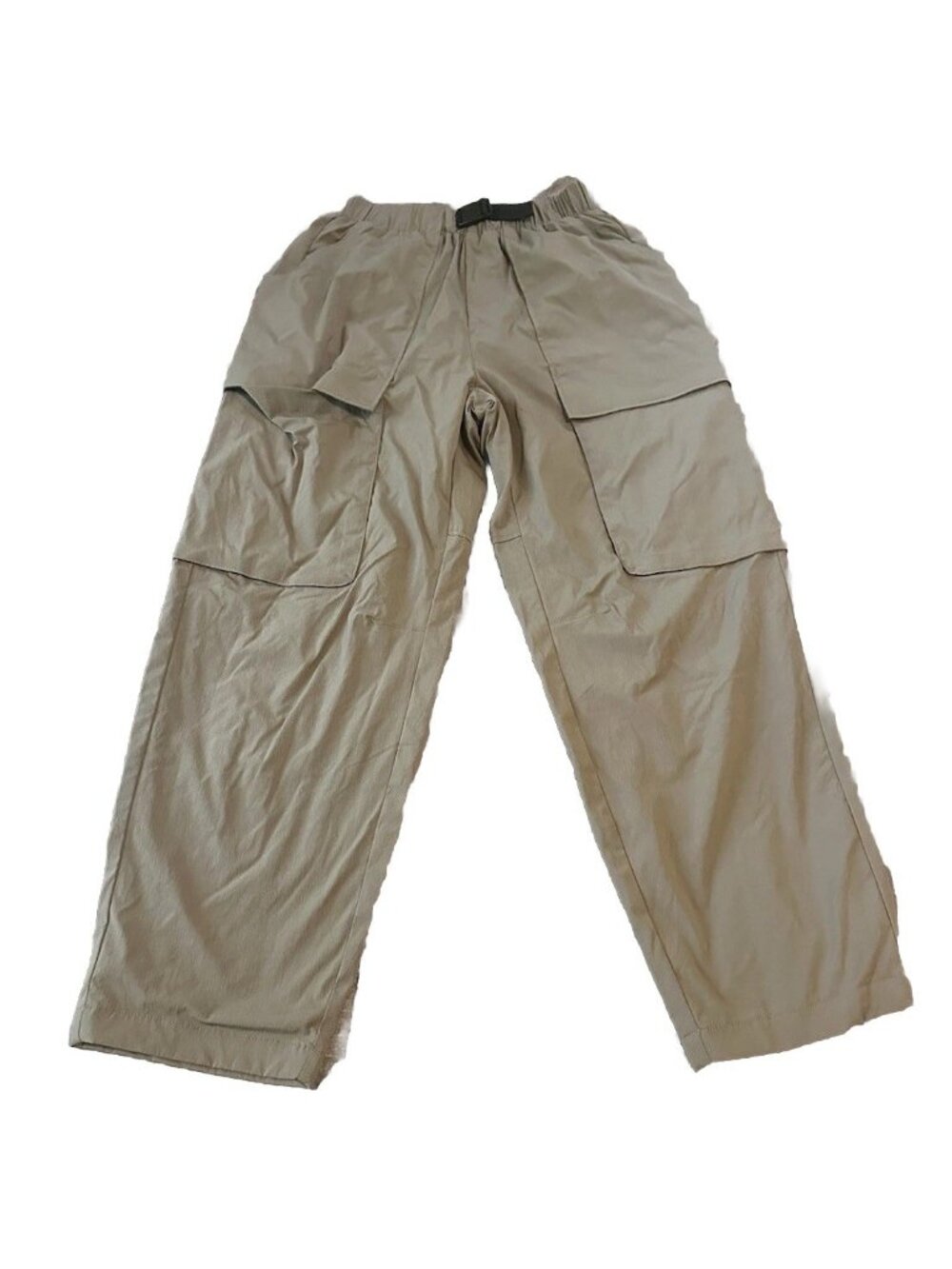 Zara Kids Cargo‎ Pants 13-14 Taupe Parachute Utility Lightweight Wide Leg Trendy